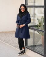 مانتو دو یقه دانشجویی 🩵 - تصویر 4