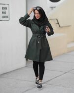 مانتو دو یقه دانشجویی 🩵 - تصویر 3