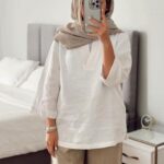 شومیز مانتو دخترانه زنانه تابستانی سفید