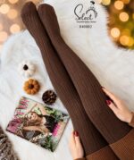 جوراب شلواری بافت گرم زنانه سلکت SELECT کد 040802 | جوراب شلواری تمام کش تا سایز 50