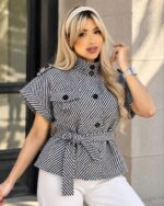 وست فوتر زنانه مدل بارانا کد 40253 | جلیقه لمزور وارداتی پاییزه