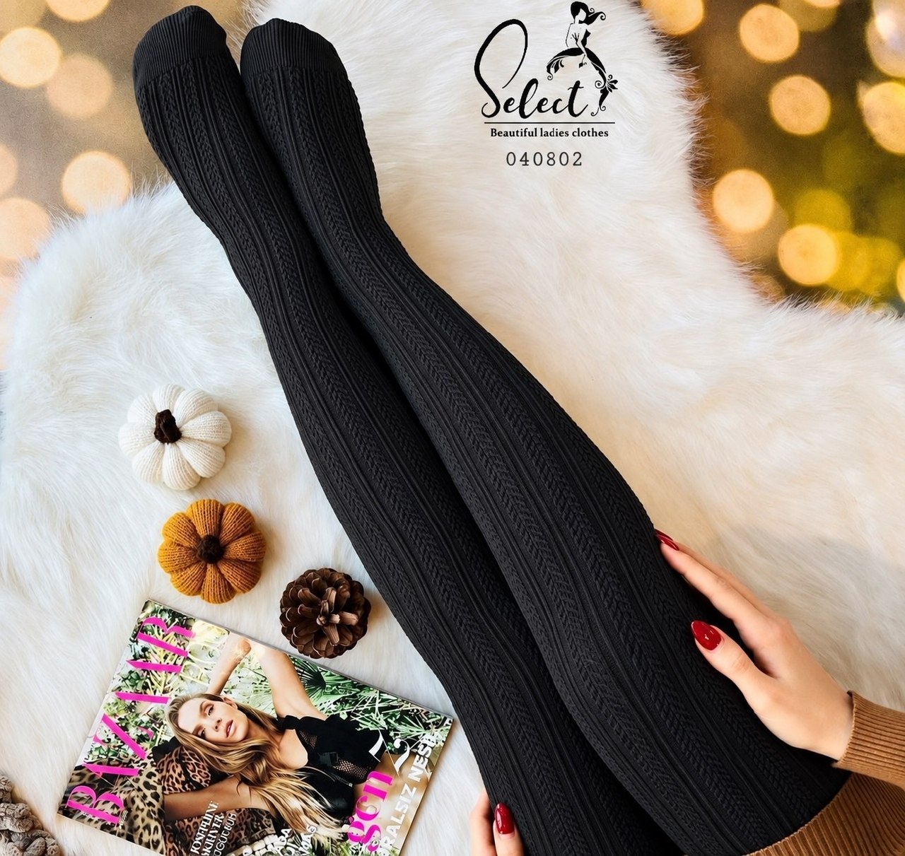 جوراب شلواری بافت گرم زنانه سلکت SELECT کد 040802 | جوراب شلواری تمام کش تا سایز 50 جوراب شلواری بافت گرم زنانه سلکت SELECT کد 040802 | جوراب شلواری تمام کش تا سایز 50