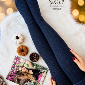 جوراب شلواری بافت گرم زنانه سلکت SELECT کد 040802 | جوراب شلواری تمام کش تا سایز 50