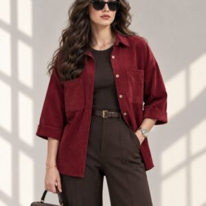 شومیز مانتویی مدل ژینا | شومیز مانتویی زنانه