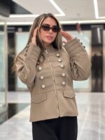 کت زنانه ناپلئونی پلاس کد 6102 | کت پرادا ترک آستردار